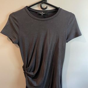 Lulu’s Gray Midi Dress